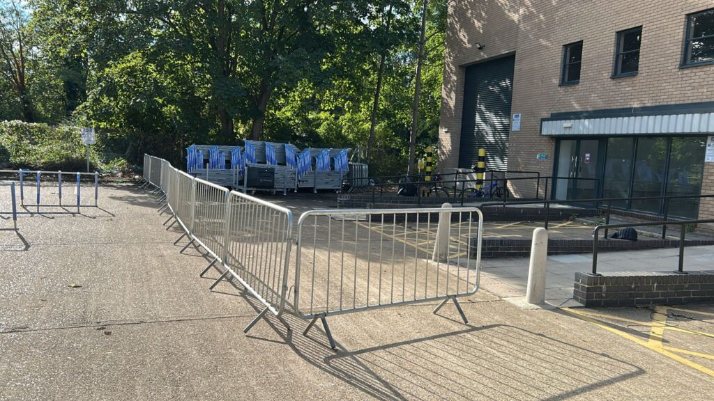 Parking pliée sur place