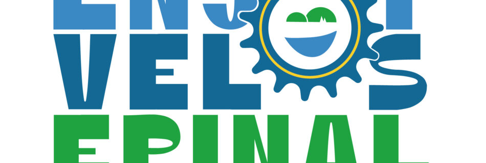 Logo featuring the word ENJOY in bold blue letters, with a gear wheel around a circular emblem showing green hills and blue water, and green text reading 'ENVIRONMENTAL' below (plus smaller subtitle).