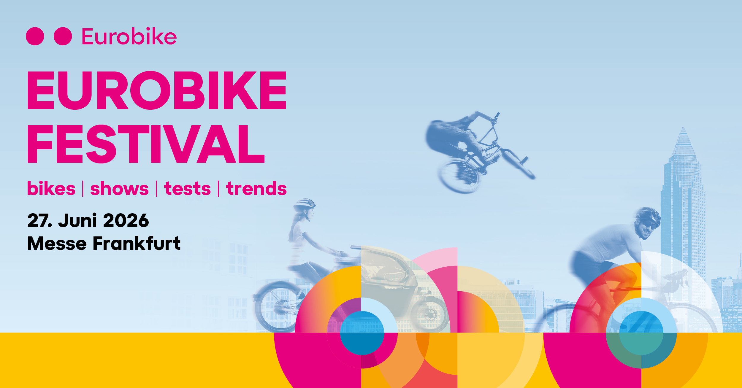 How to come by bike to Eurobike Festival at Messe, Frankfurt?